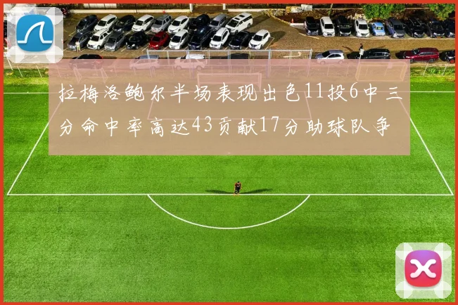 拉梅洛鲍尔半场表现出色11投6中三分命中率高达43贡献17分助球队争胜